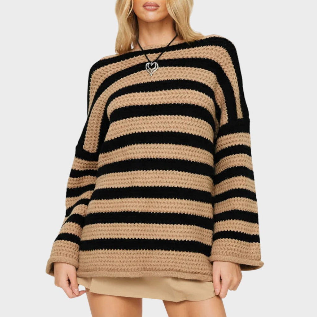 Solánge | Svītrainā Adīta Džemperis