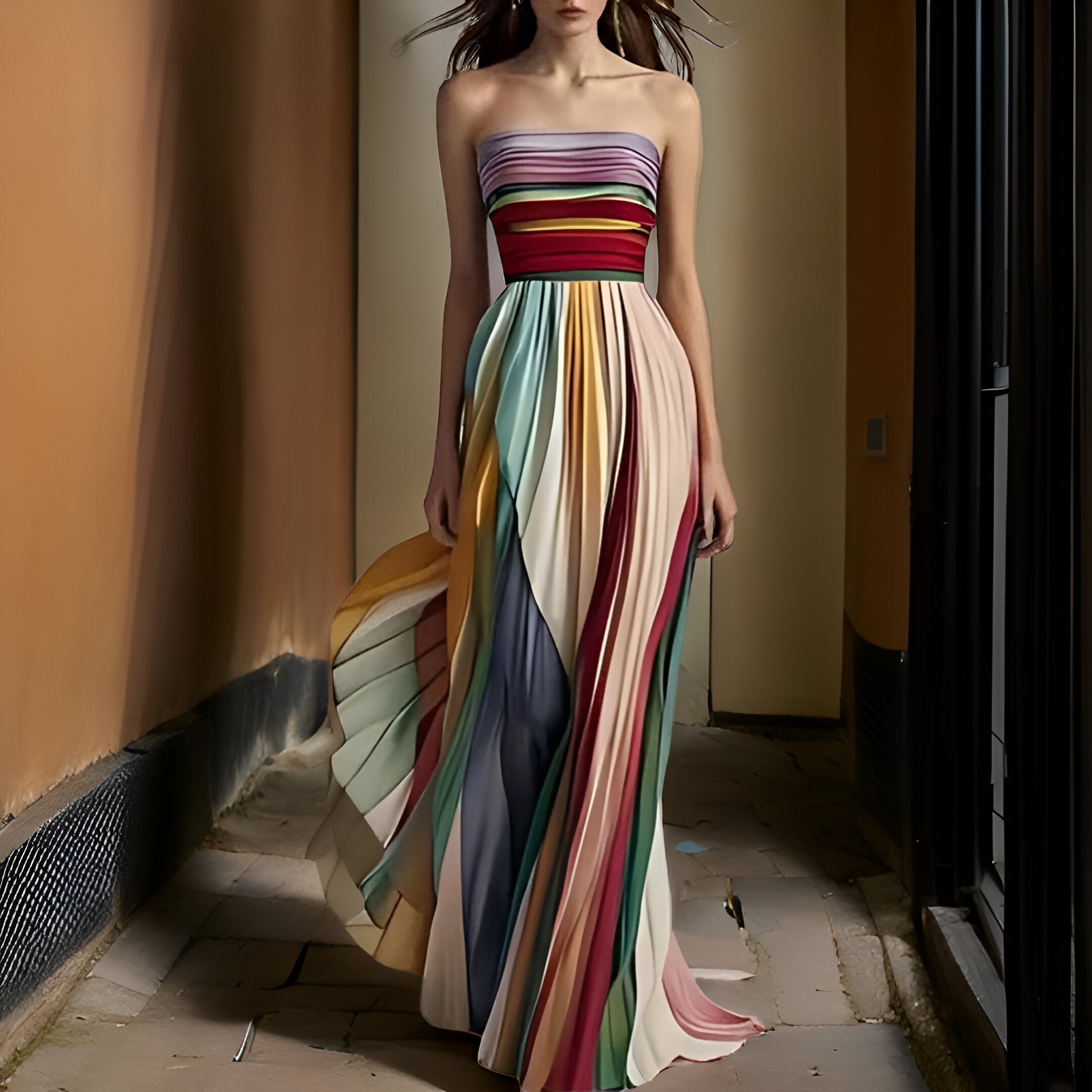 Āzija™ | Garš ikdienas kleita premium