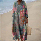 Zāra™ | Bohēmiska Patchwork Kleita