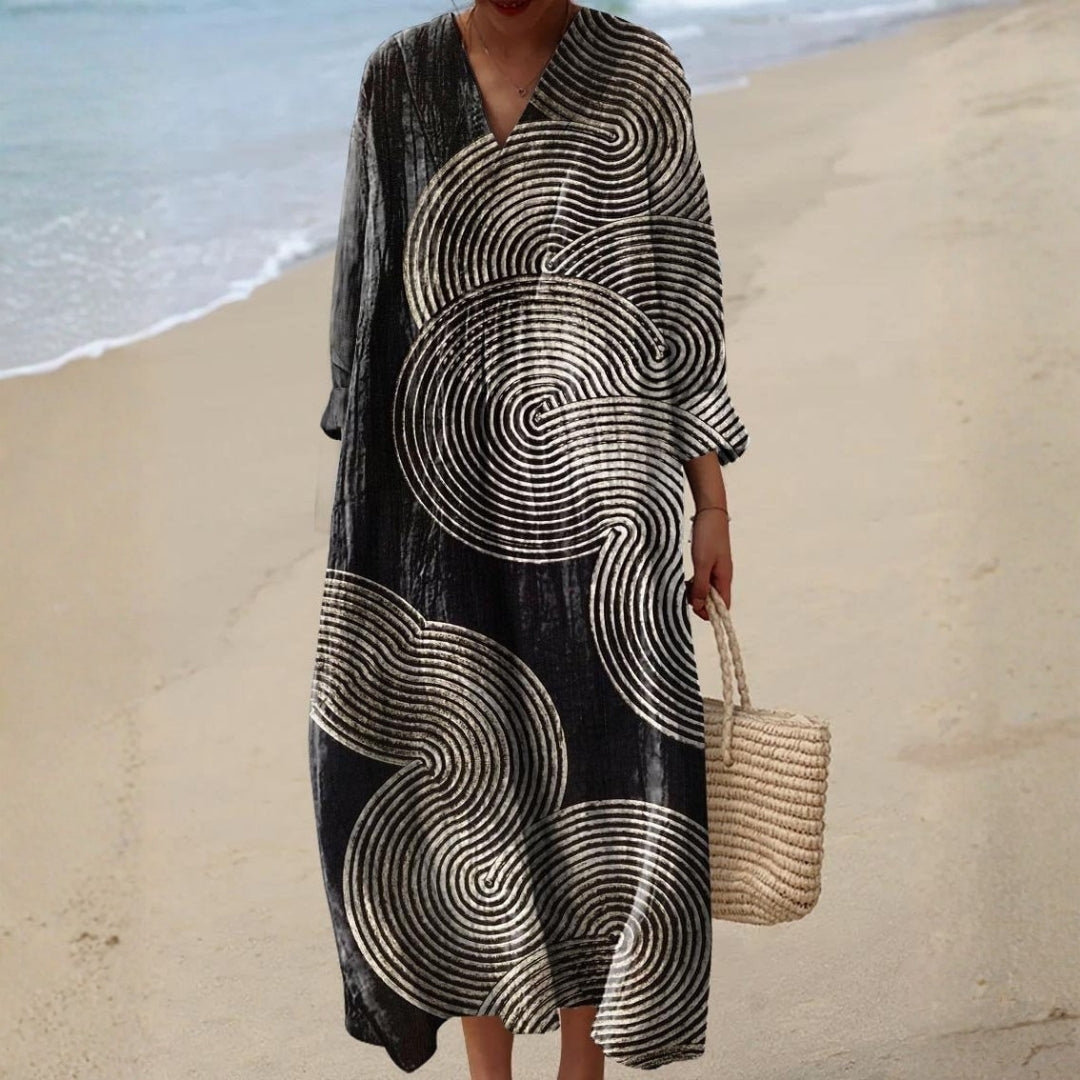 Lāra™ | Bohēmiska Patchwork Kleita