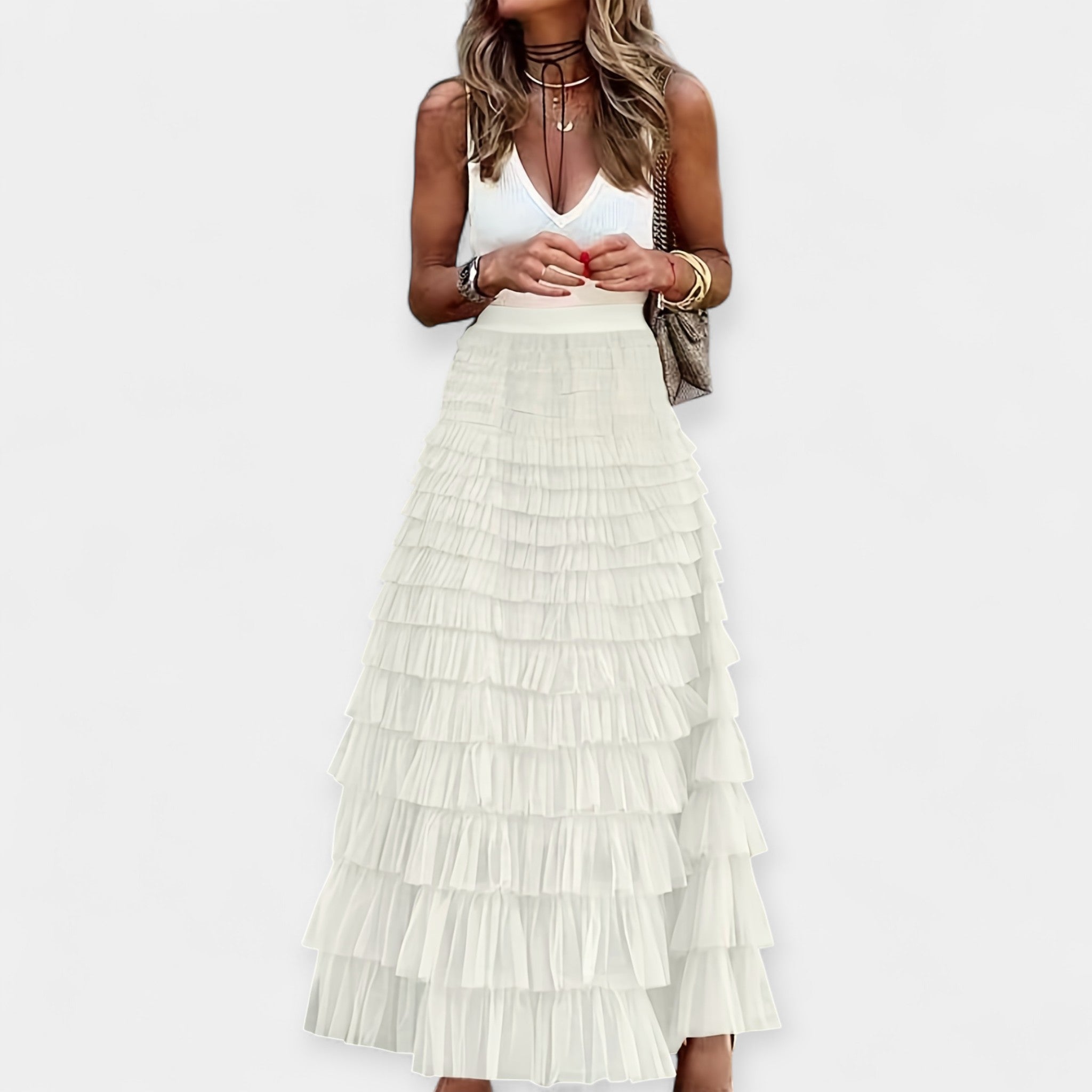Inese™ | Boho Svārki ar Satīna Apdari