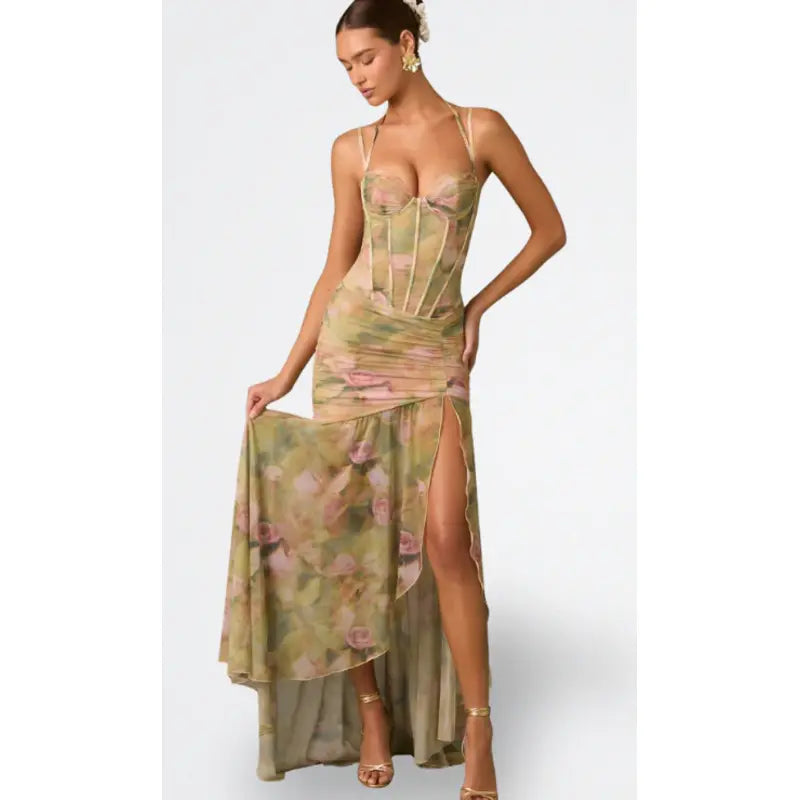 Isamara™ | Garā kleita ar korseti