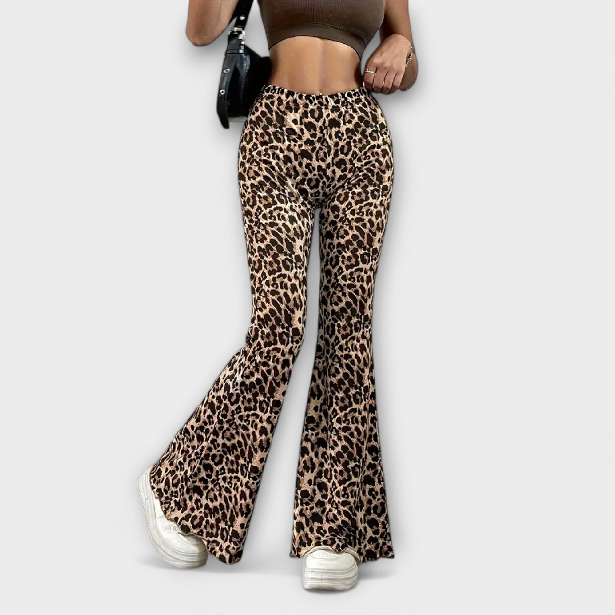 Berenice - Bootcut leopardu raksta bikses