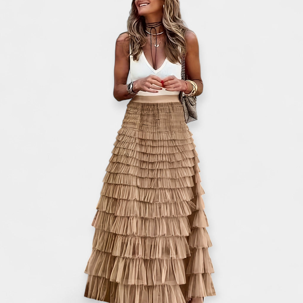 Inese™ | Boho Svārki ar Satīna Apdari