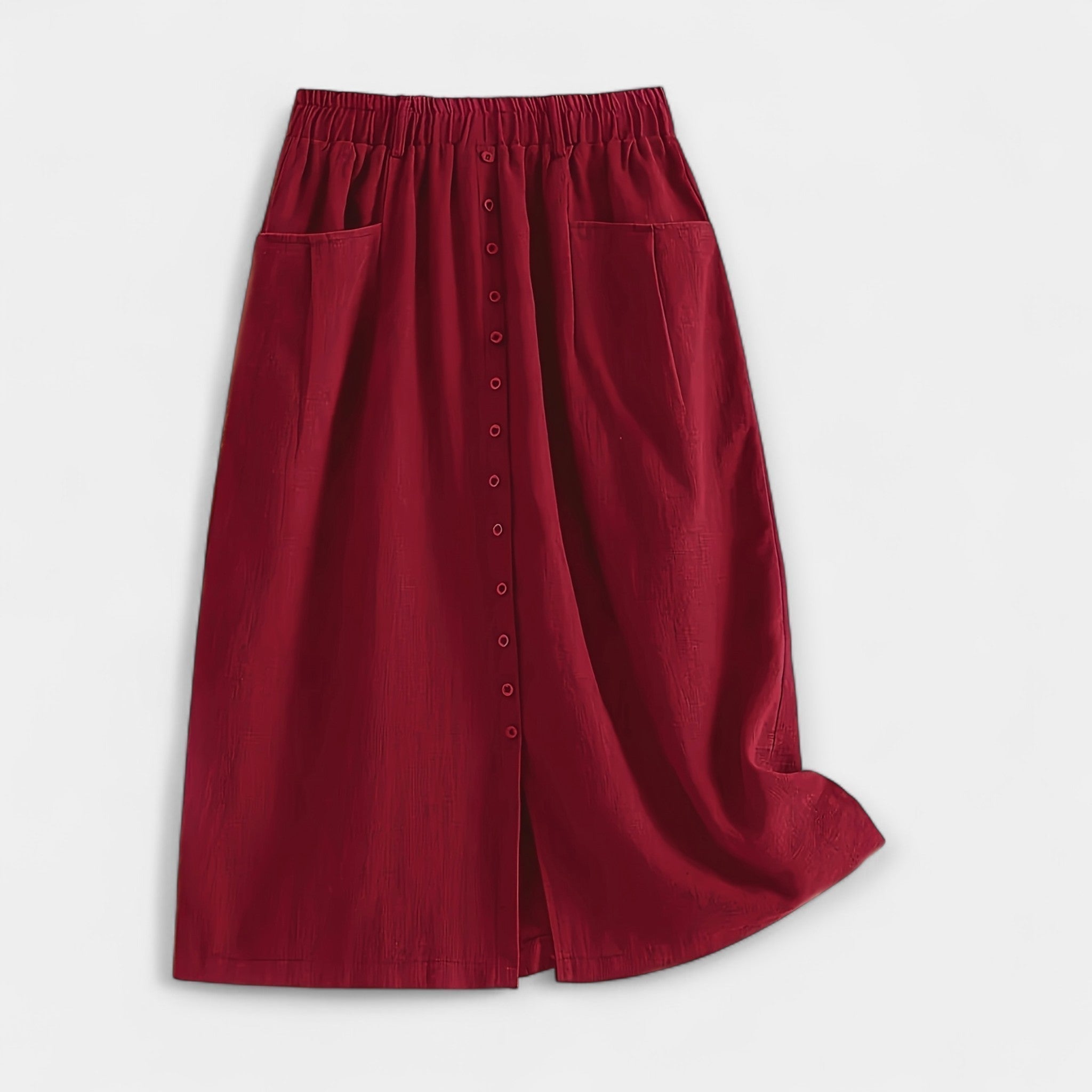 Klaudija™ | Midi Svārki ar Mazgāšanas Efektu