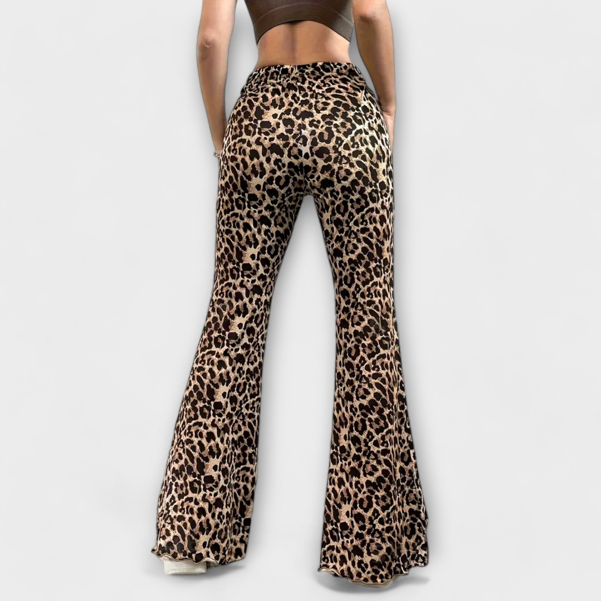 Berenice - Bootcut leopardu raksta bikses