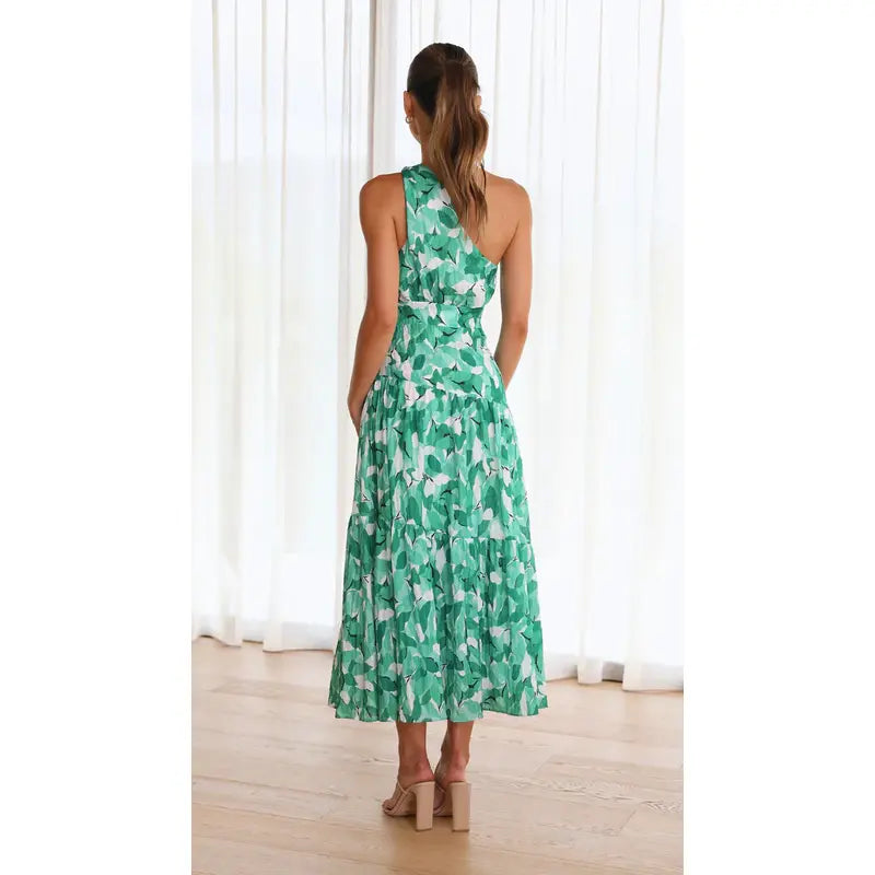 Eliza™ - Eleganta kleita ar vienu plecu