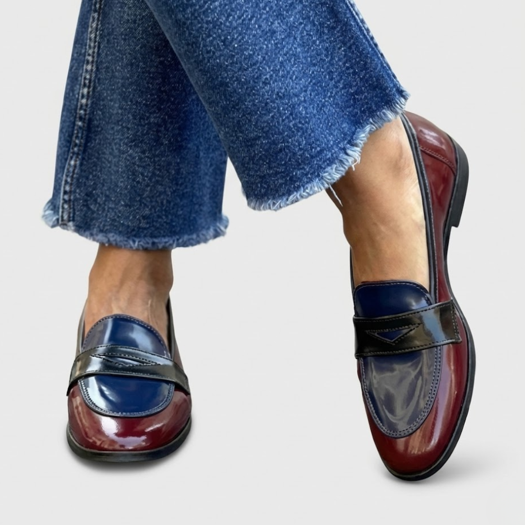 Klaudija™ | Kontrastējošas mokasīni