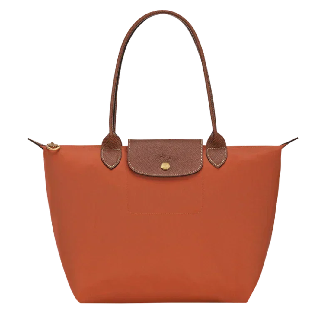 Longchamp | Liels Le Pliage Tote, Ķieģeļsarkana