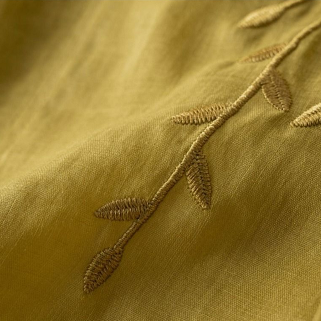 Margarita™ Brīvi Plūstoša Retro Kokvilnas-Lina Blūze