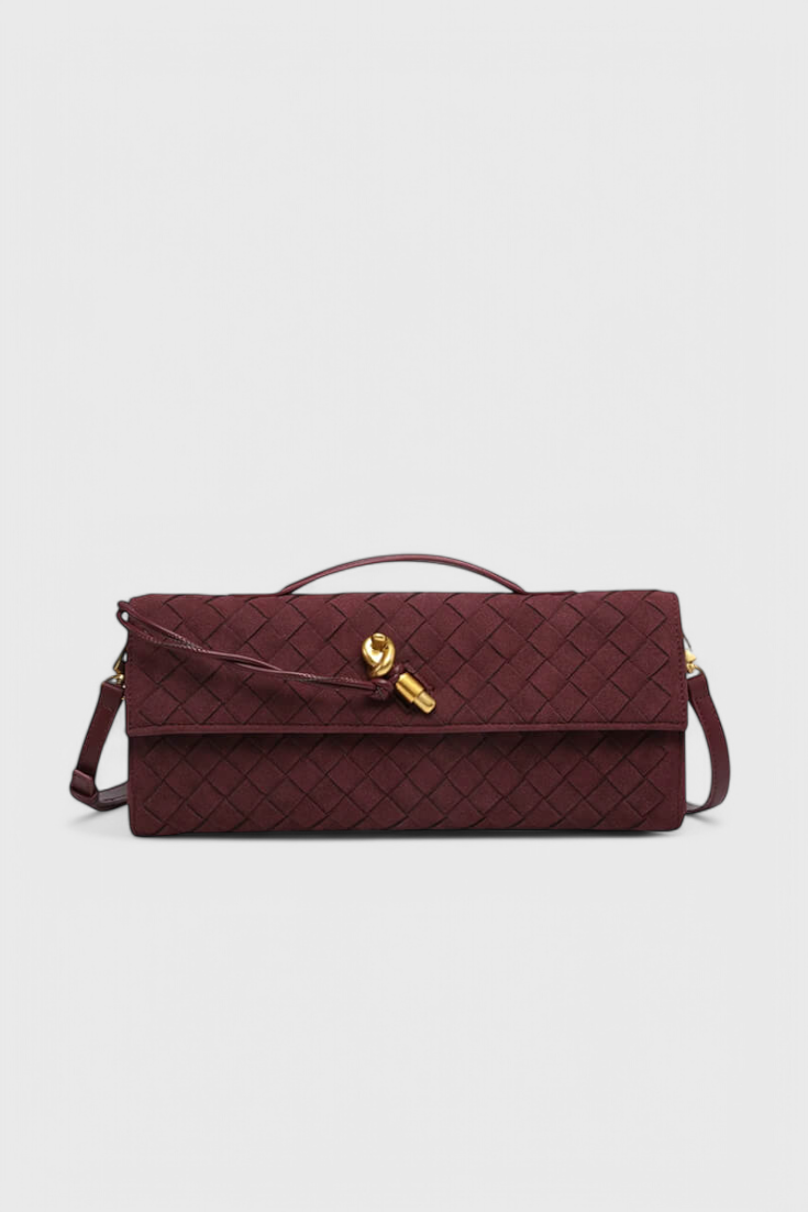 Melānija Klasiskā Suede Plecu Soma