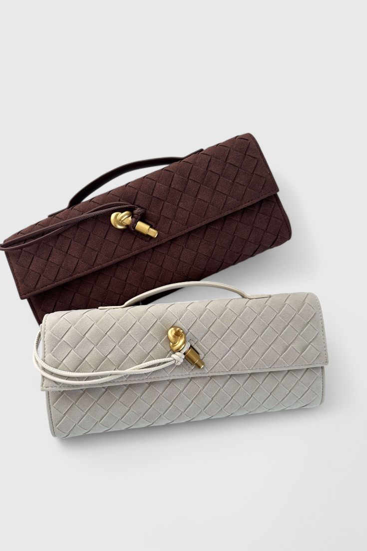 Melānija Klasiskā Suede Plecu Soma