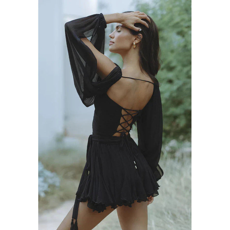 Alessandra™ - Spageti vasaras kleita