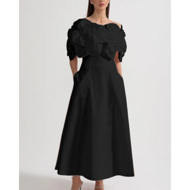 Merle™ | Ziedu midi kleita