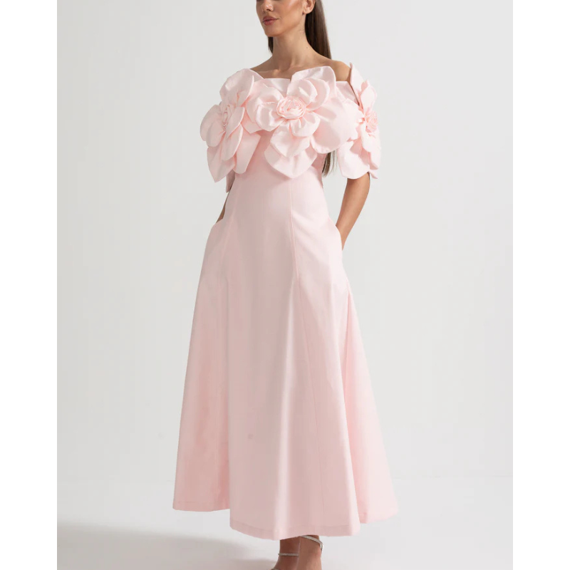 Merle™ | Ziedu midi kleita