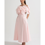 Merle™ | Ziedu midi kleita