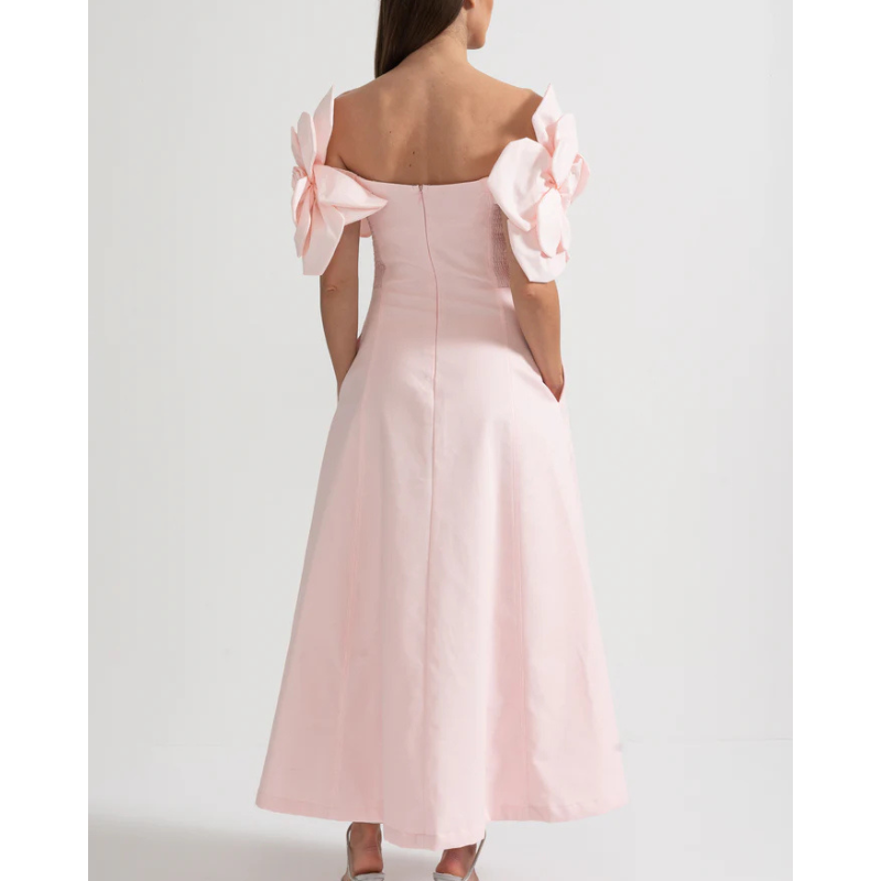 Merle™ | Ziedu midi kleita