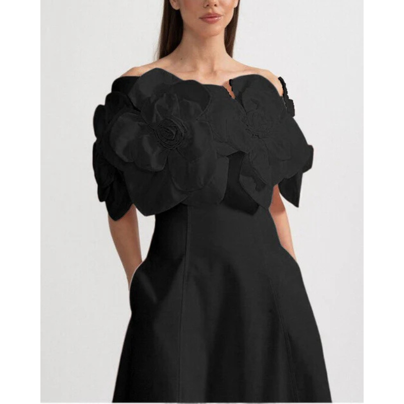 Merle™ | Ziedu midi kleita