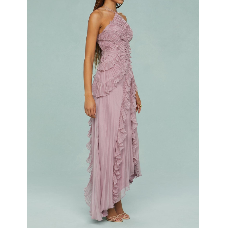 Mireva™ | garā, plūstošā kleita ar jūras straumes rakstu