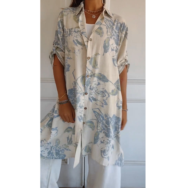 Jana™ | Eleganta kleita no kokvilnas un linu