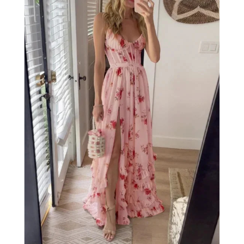 Sonja™ | Ziedu midi kleita