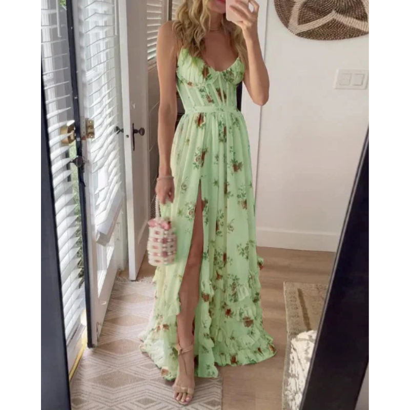 Sonja™ | Ziedu midi kleita