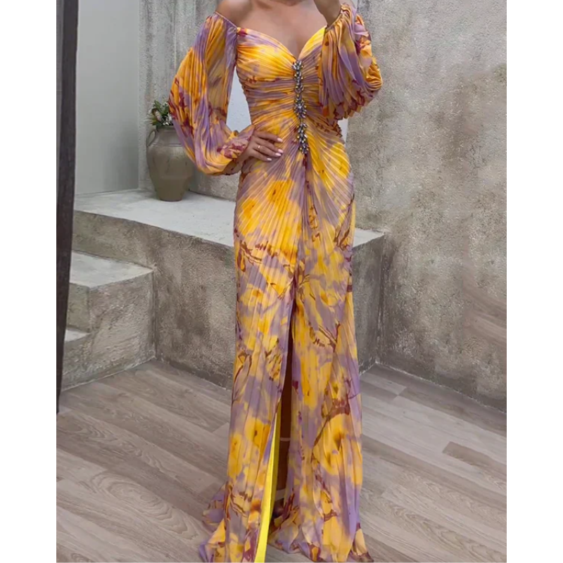 Kristīne™ | Eleganta kleita ar V veida izgriezumu