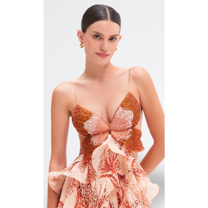 Nahia™ | Eleganta kleita ar volāniem