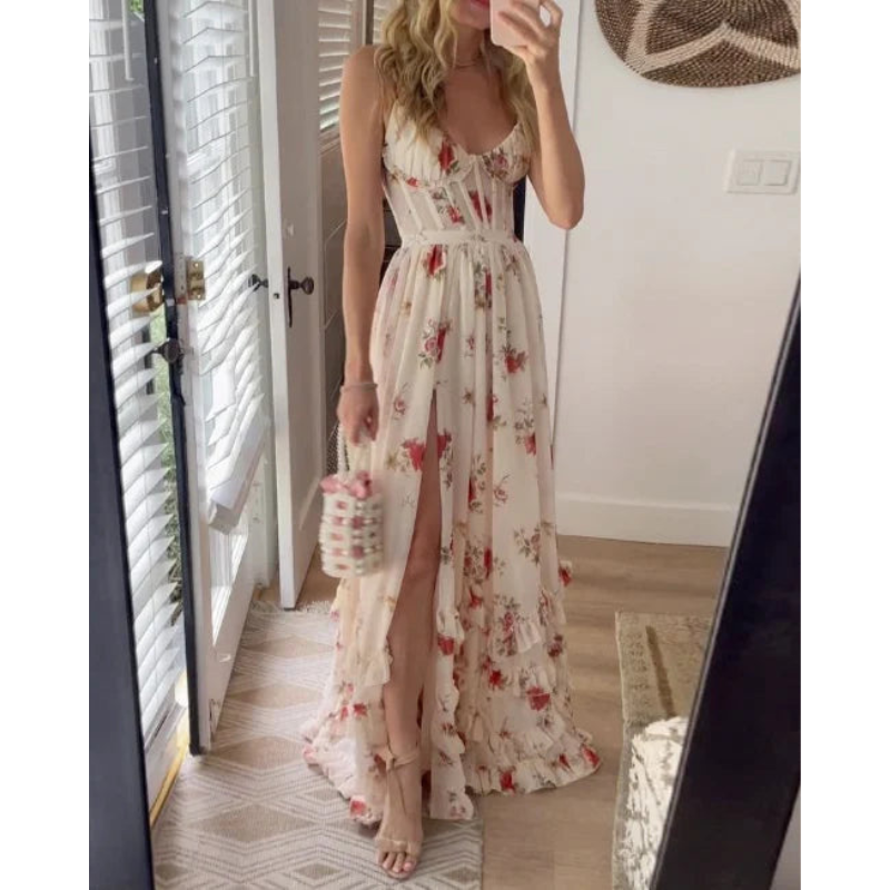 Sonja™ | Ziedu midi kleita