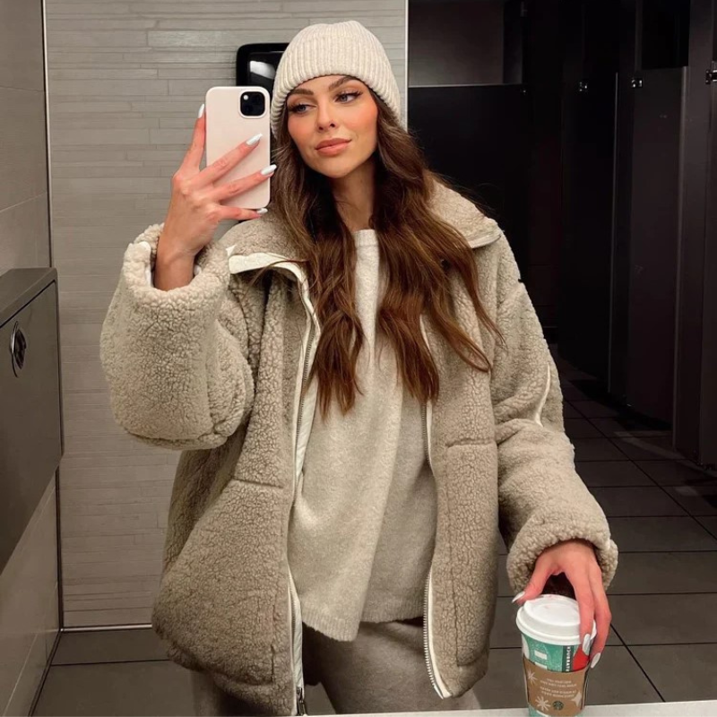 Kaja™ | Mīksta teddy mētelis