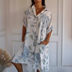 Jana™ | Eleganta kleita no kokvilnas un linu