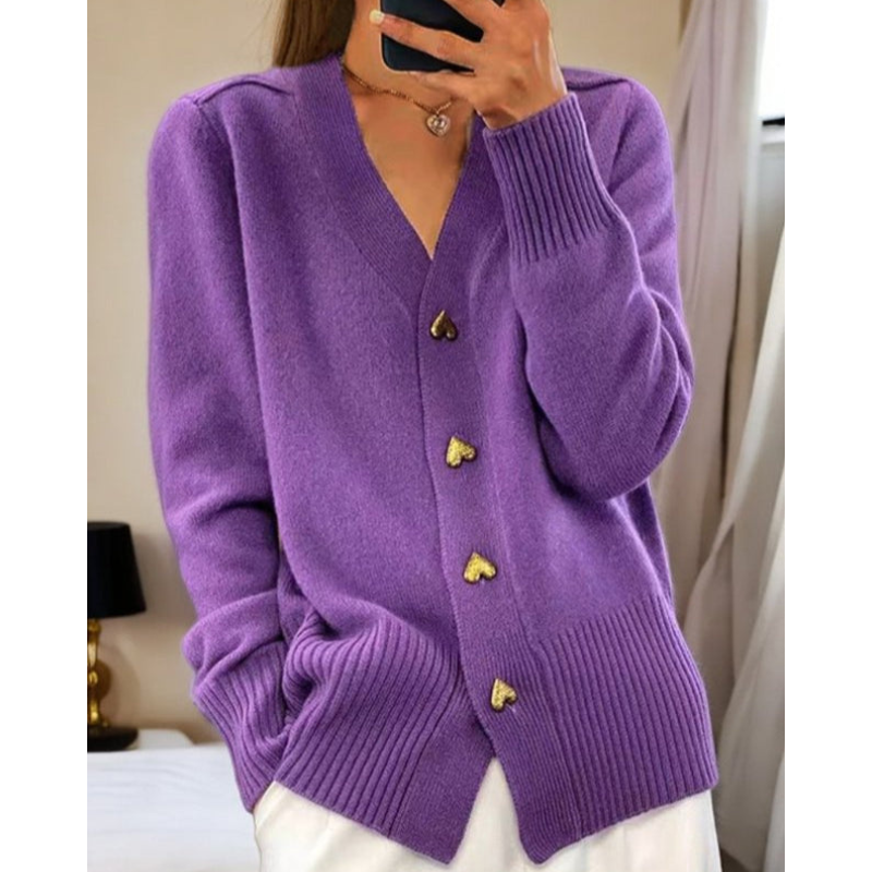 Adele™ | Mīksta kardigāna ar sirds pogām