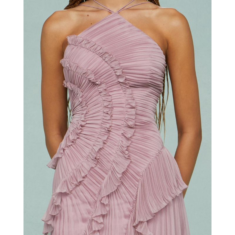 Mireva™ | garā, plūstošā kleita ar jūras straumes rakstu