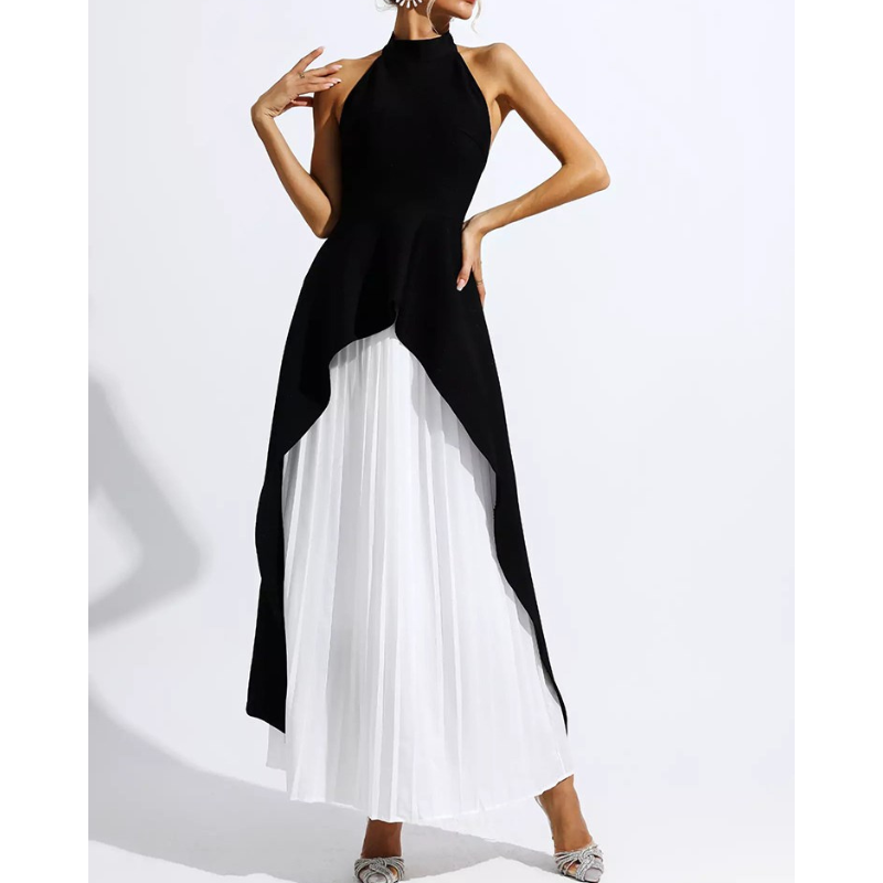 Inés™ | Slāņu halterneck kleita