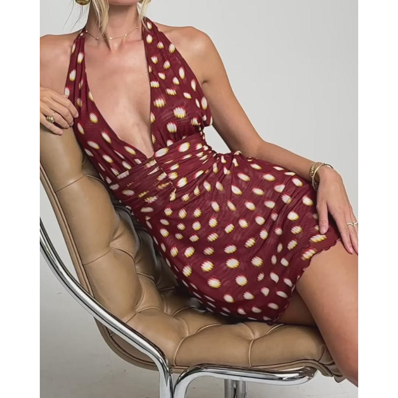 Eira™ - Polka punktu minikleita lycra