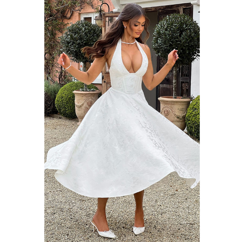 Ara™ | Midi kleita ar apkakles izgriezumu