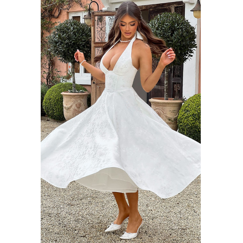 Ara™ | Midi kleita ar apkakles izgriezumu