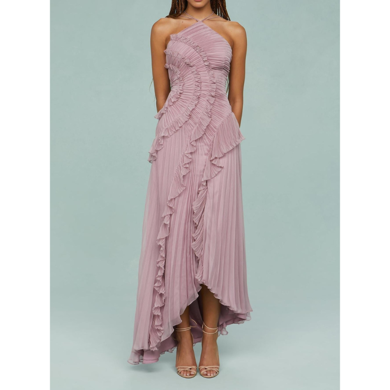 Mireva™ | garā, plūstošā kleita ar jūras straumes rakstu