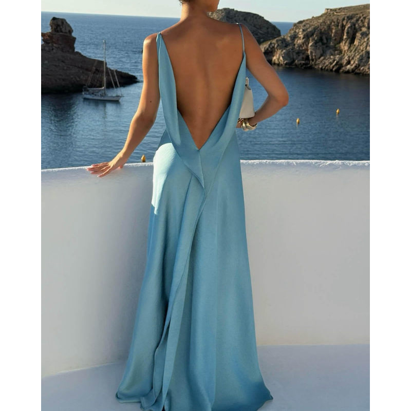 Malou™ - Seksīga un eleganta maksi kleita ar augstu šķēlumu sānos