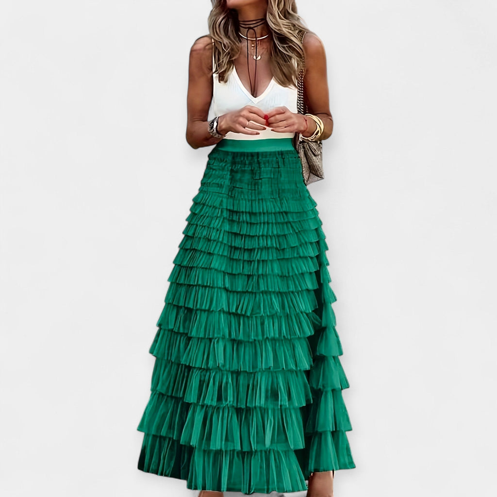 Inese™ | Boho Svārki ar Satīna Apdari