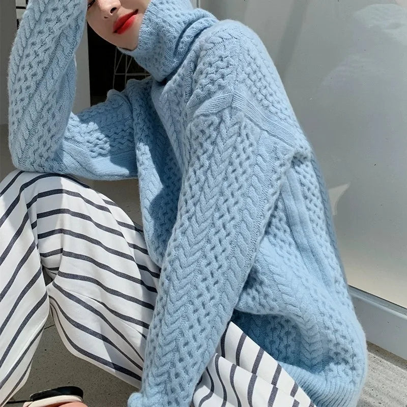 Elara augsta apkakle džemperis