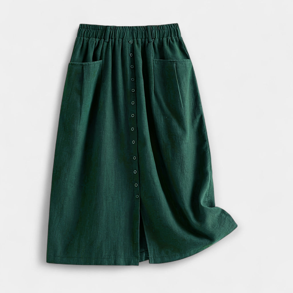 Klaudija™ | Midi Svārki ar Mazgāšanas Efektu