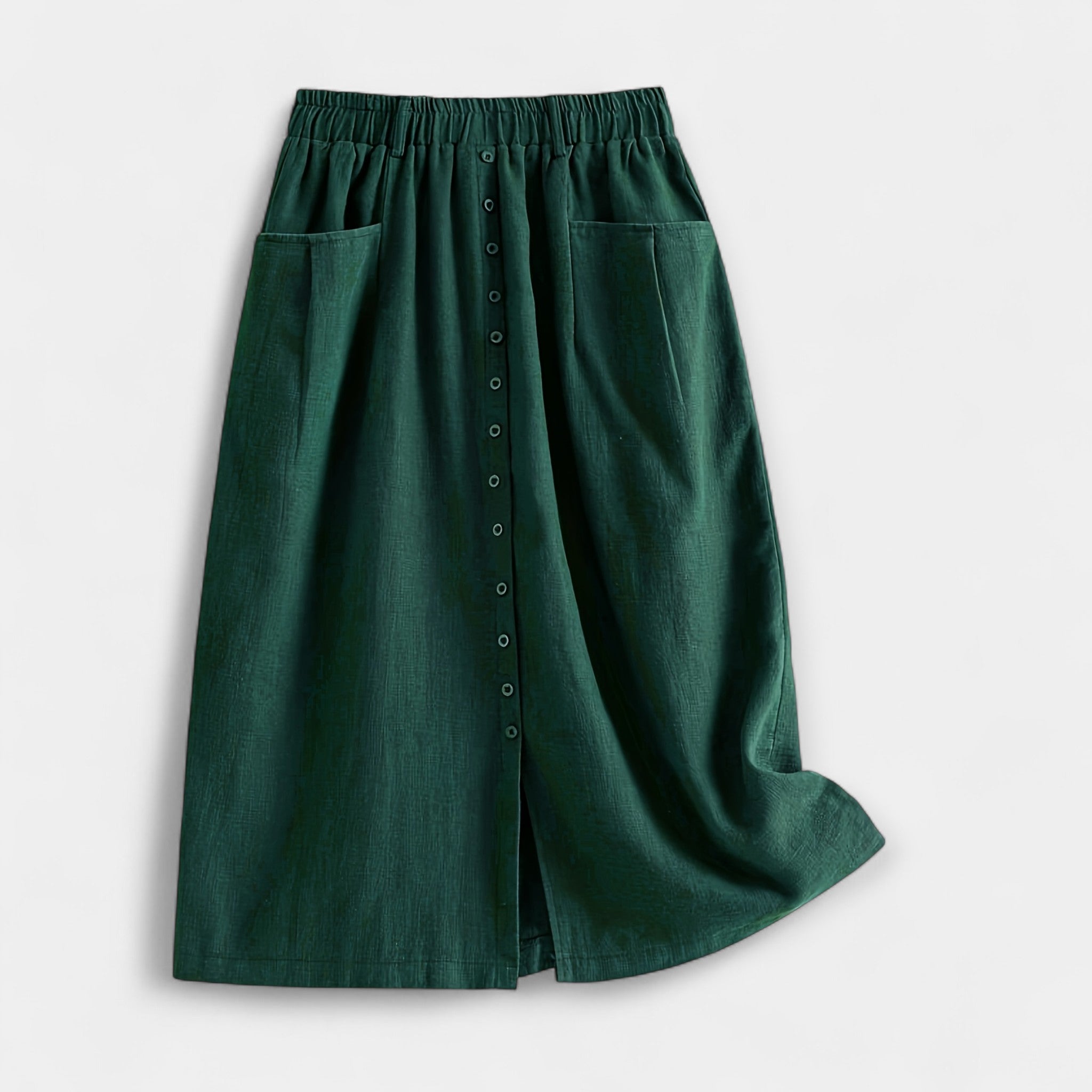 Klaudija™ | Midi Svārki ar Mazgāšanas Efektu