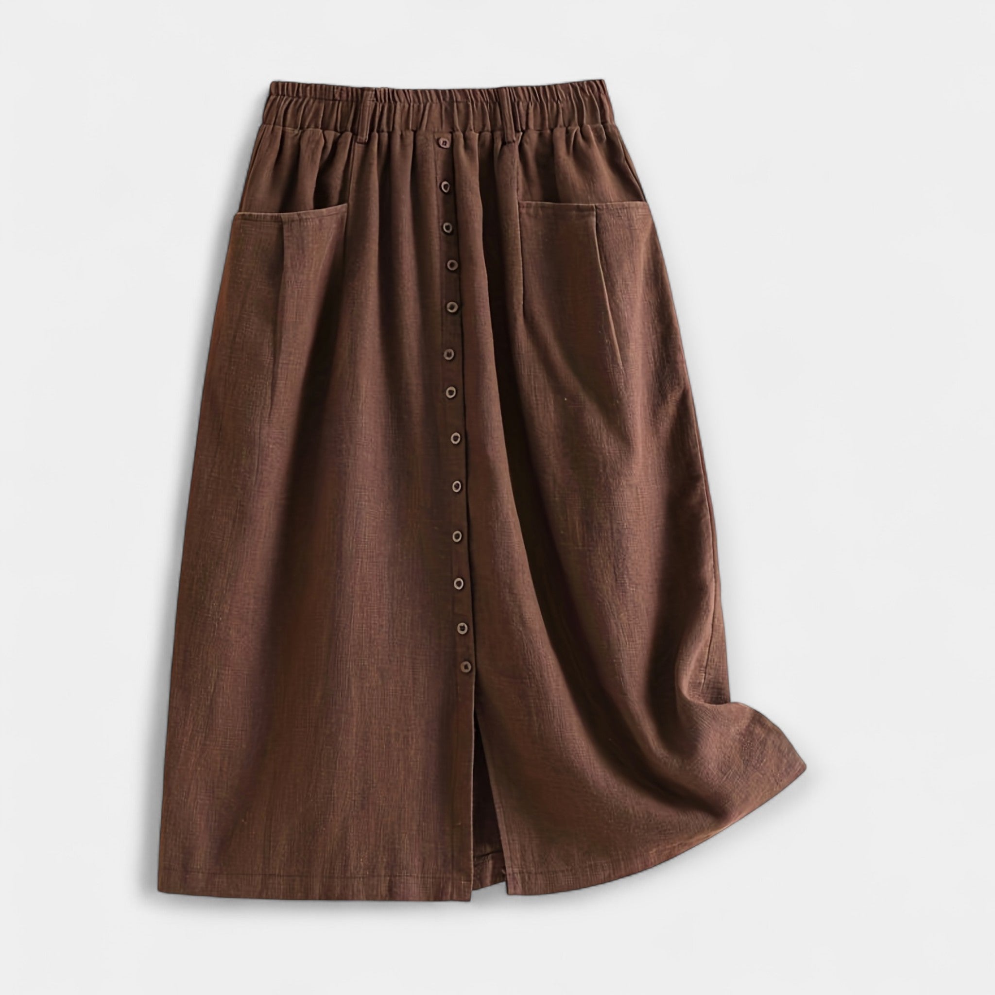 Klaudija™ | Midi Svārki ar Mazgāšanas Efektu