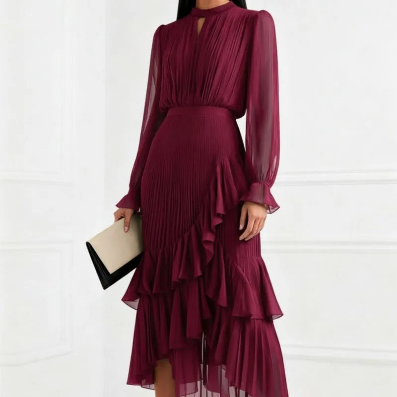 Ilze™ | Elegantā plisētā kleita