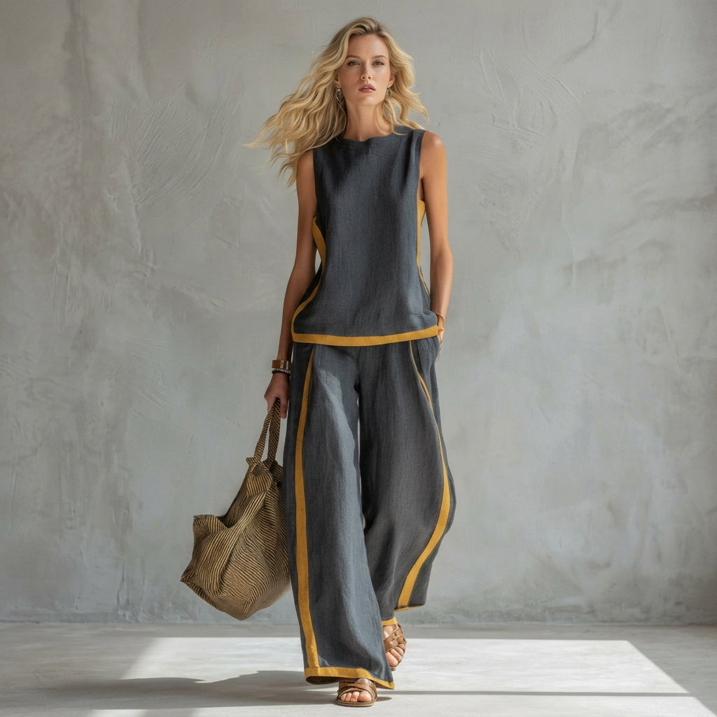 Terēze™ | Elegants lina komplekts