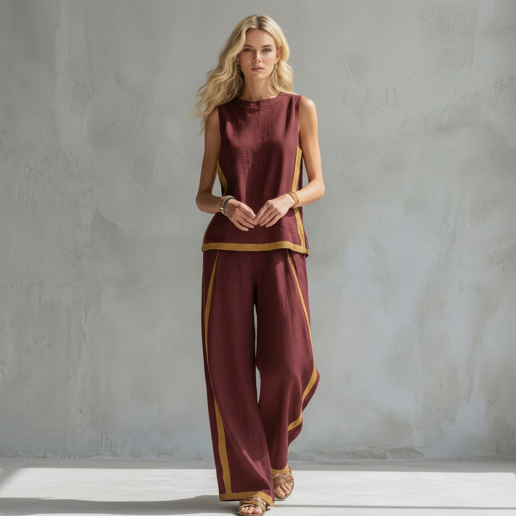 Terēze™ | Elegants lina komplekts