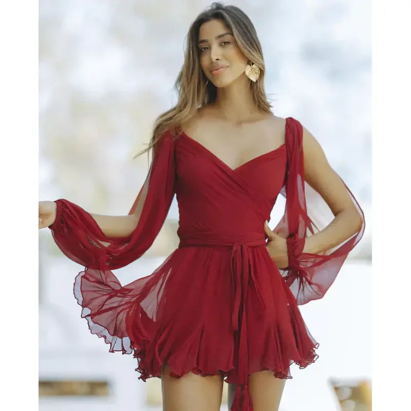 Alessandra™ - Spageti vasaras kleita